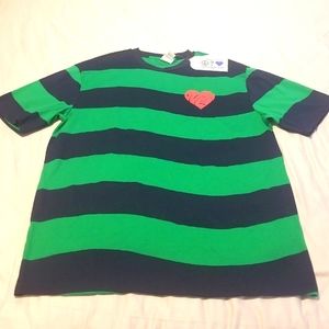 Men's Originals J. Balvin Wave Striped Tee "NEW" W/Tags